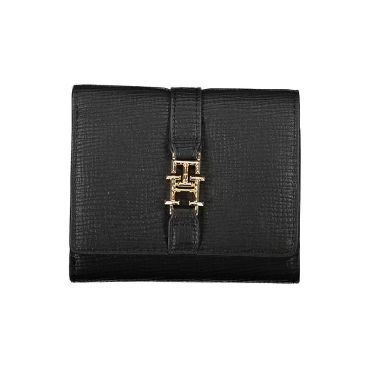 Tommy Hilfiger – Schwarze Polyethylen-Geldbörse für Damen