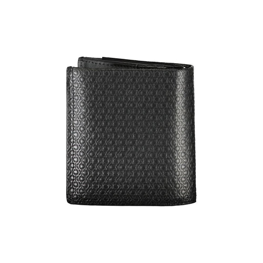 Calvin Klein – Elegante RFID-Geldbörse aus Leder mit zweifacher Faltschließe