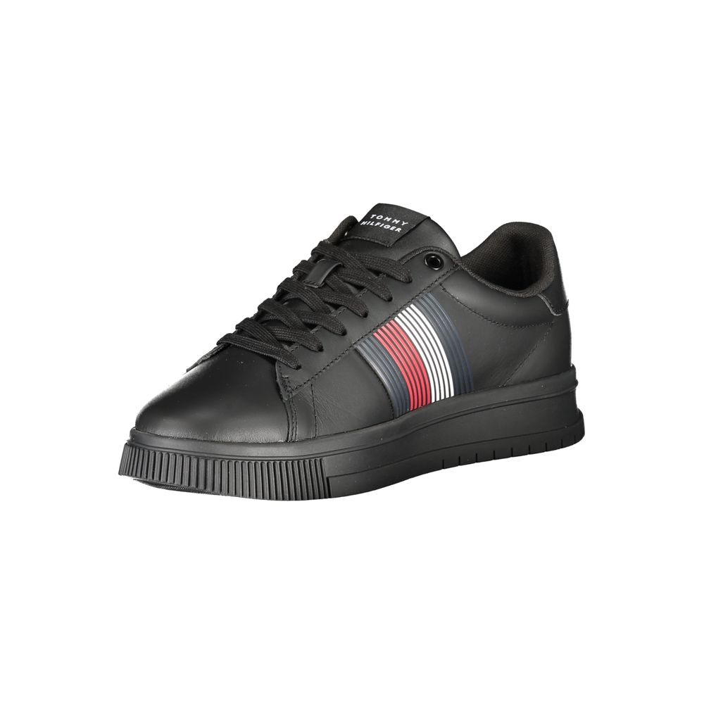Tommy Hilfiger – Schwarze Polyester-Sneaker