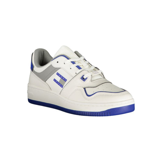 Tommy Hilfiger – Weiße Polyethylen-Sneaker für Herren