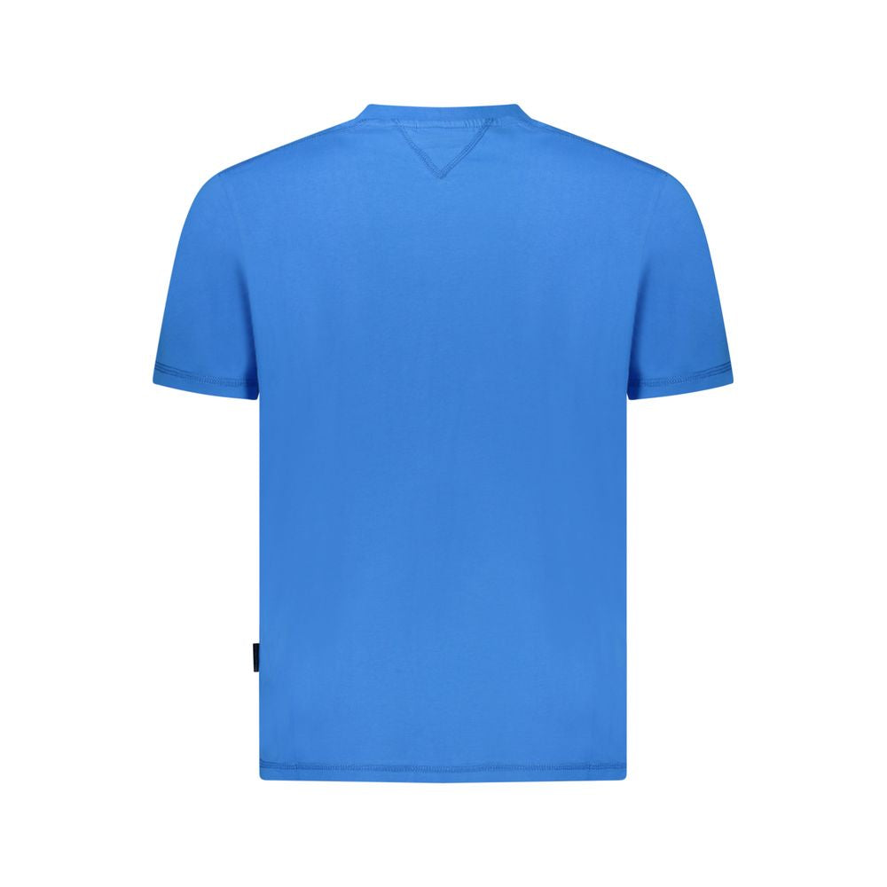 Napapijri Blaues Baumwoll-T-Shirt für Herren