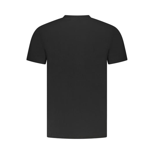 Cavalli Class Schwarzes Herren-T-Shirt aus Baumwolle
