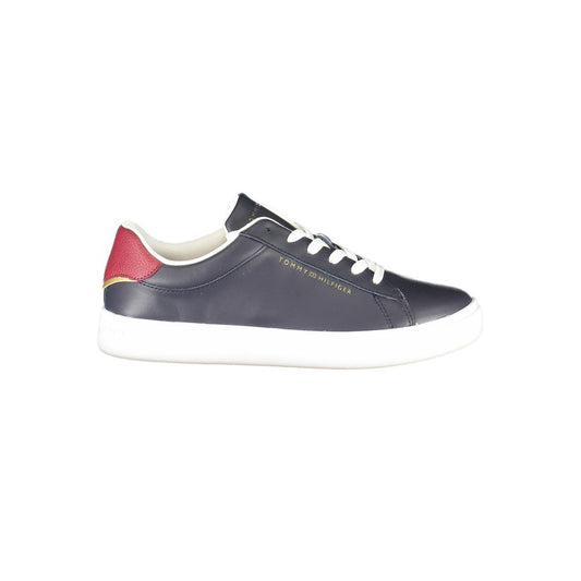 Tommy Hilfiger – Blaue Leder-Sneaker für Damen