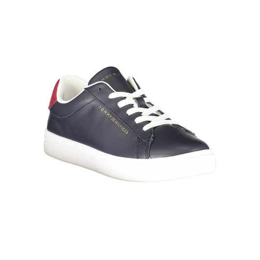 Tommy Hilfiger – Blaue Leder-Sneaker für Damen