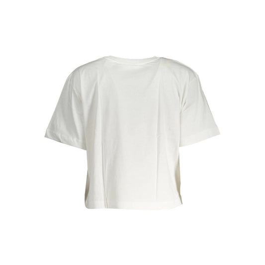 Desigual White Cotton Women T-Shirt
