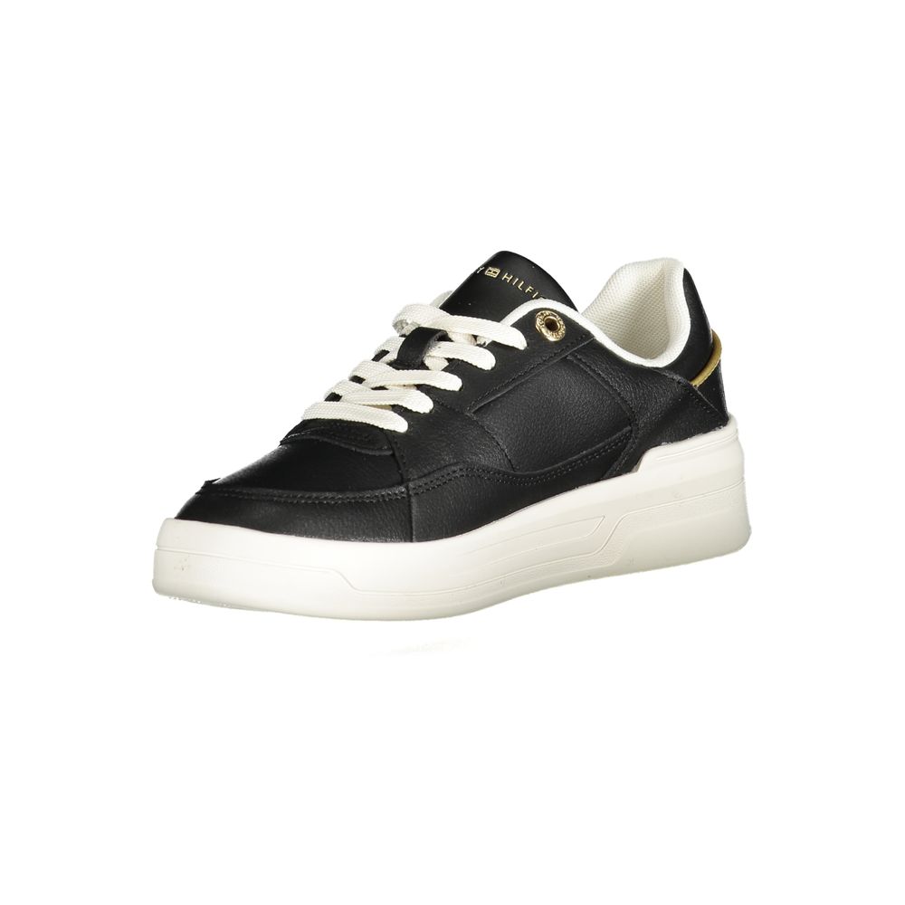 Tommy Hilfiger – Schwarze Polyethylen-Sneaker für Damen