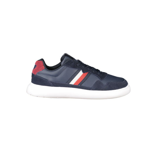 Tommy Hilfiger – Blaue Leder-Sneaker für Herren