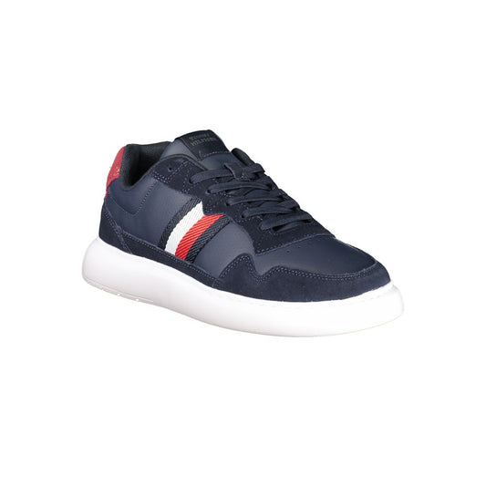 Tommy Hilfiger – Blaue Leder-Sneaker für Herren