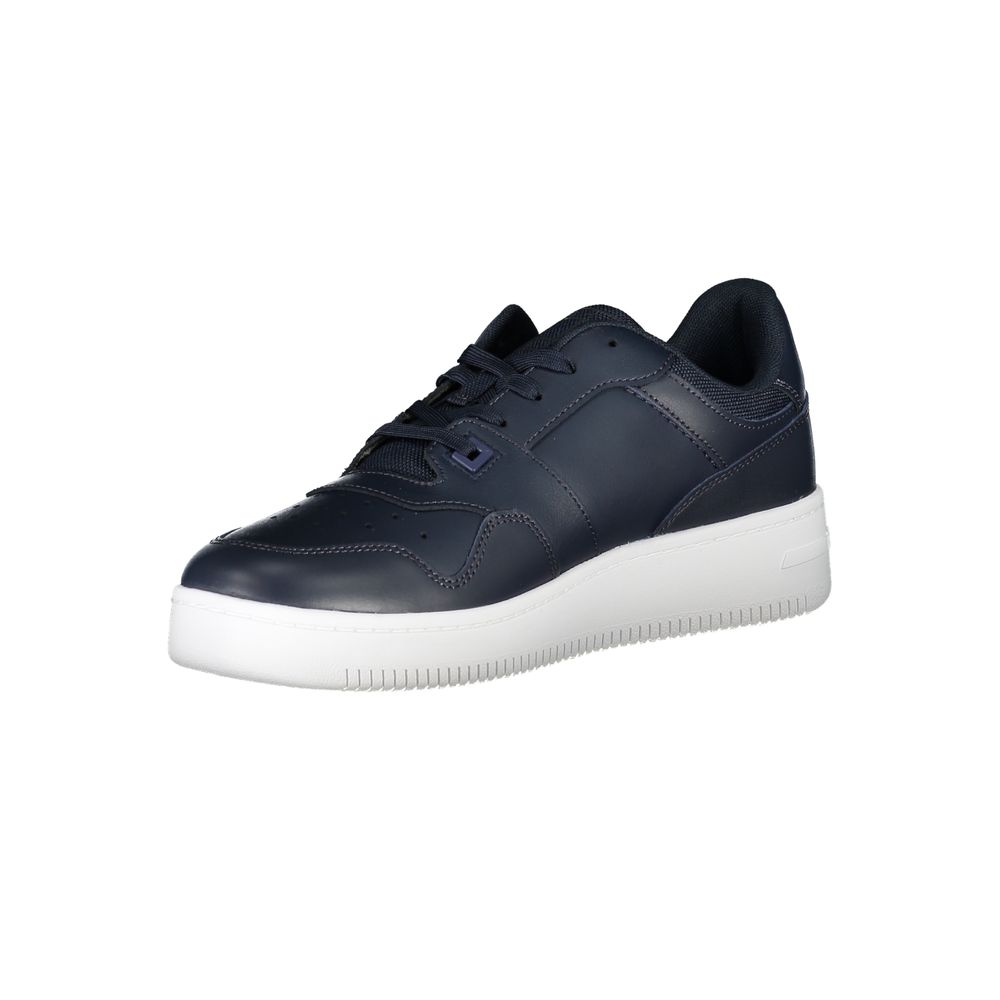 Tommy Hilfiger – Blaue Kontrast-Sneaker mit Logodetail
