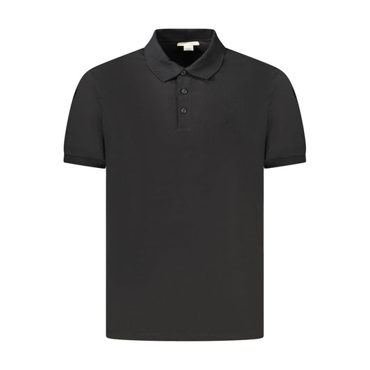 Calvin Klein Herren Poloshirt aus schwarzer Baumwolle