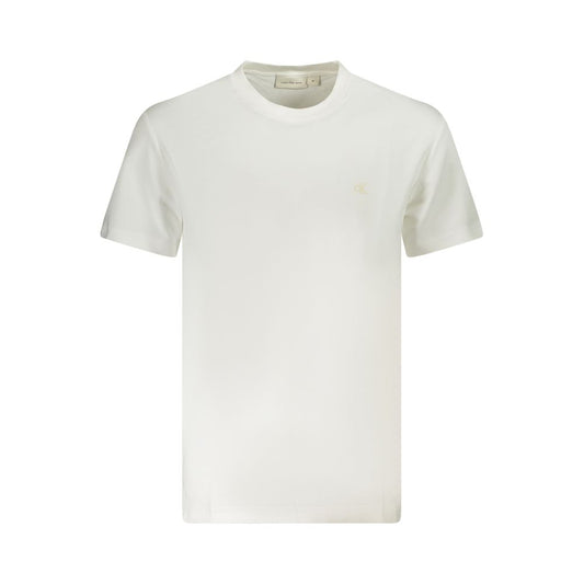 Calvin Klein – Weißes Baumwoll-T-Shirt für Herren