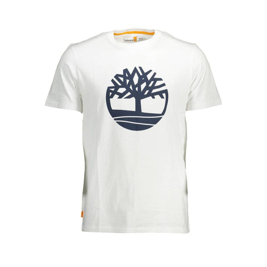 Timberland – Weißes Baumwoll-T-Shirt für Herren