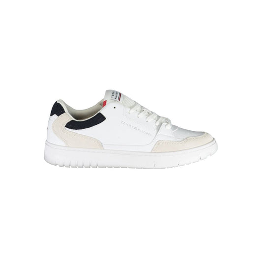 Tommy Hilfiger – Weiße Polyethylen-Sneaker für Herren