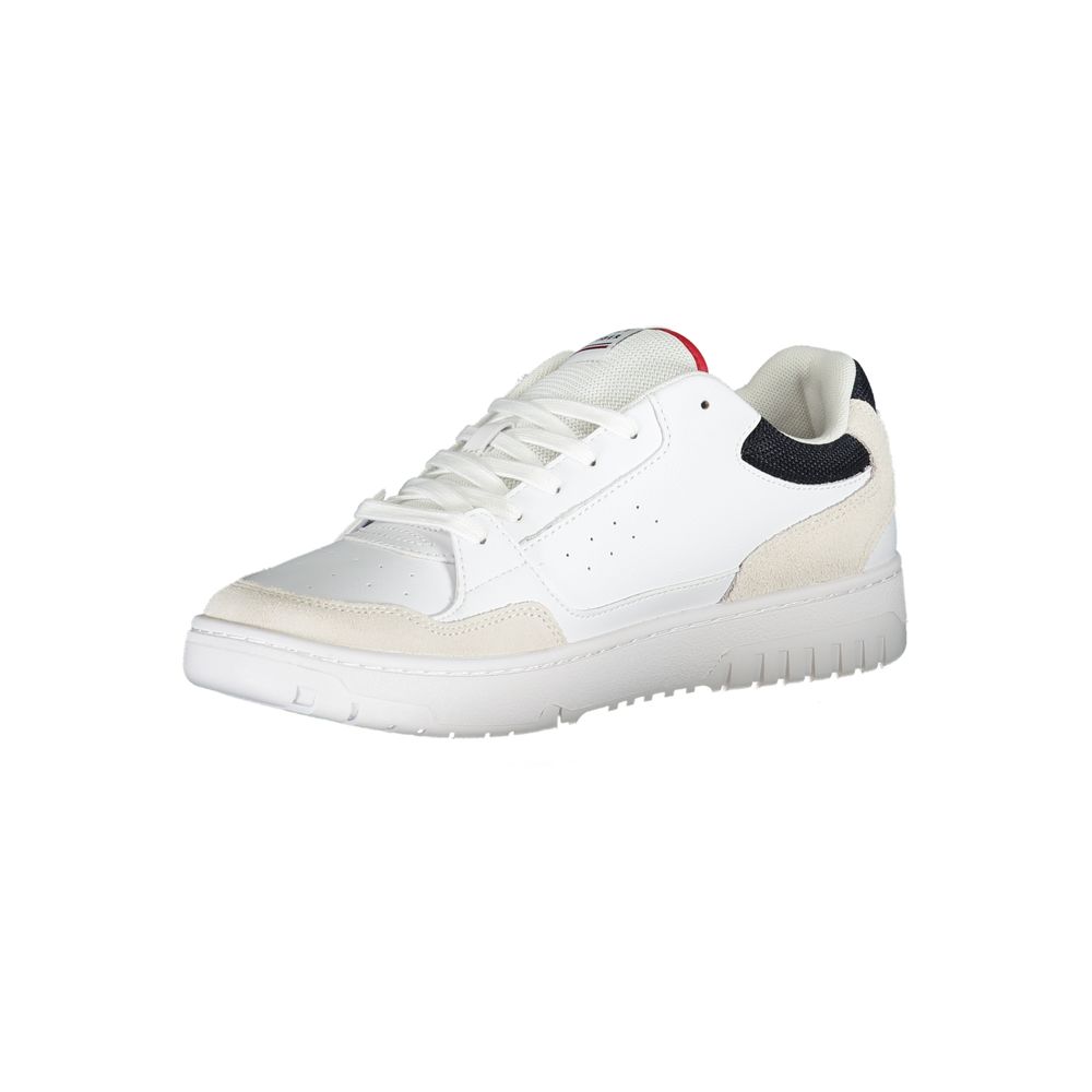 Tommy Hilfiger – Weiße Polyethylen-Sneaker für Herren