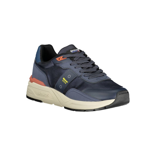 Blauer Blauer Polyester-Sneaker