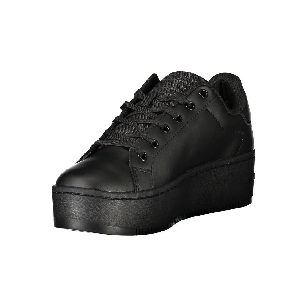 Tommy Hilfiger – Schwarze Polyethylen-Sneaker für Damen