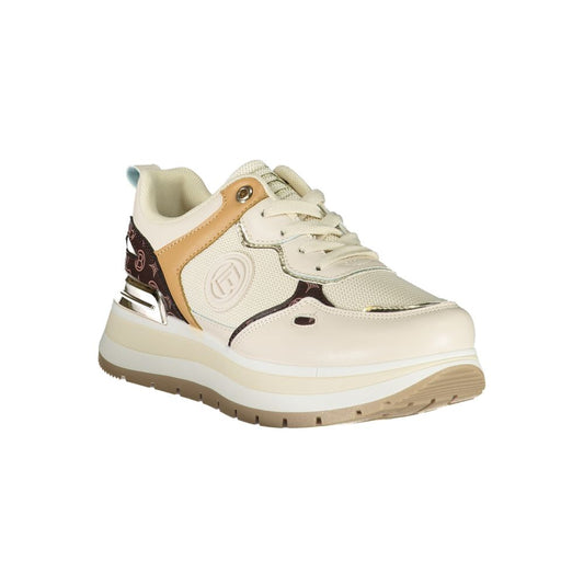 Laura Biagiotti Beige Polyester Damen Sneaker