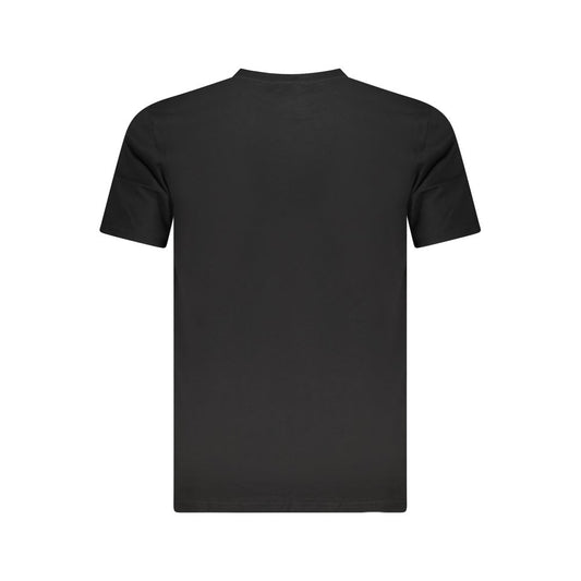 Cavalli Class Schwarzes Herren-T-Shirt aus Baumwolle