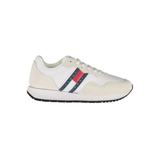 Tommy Hilfiger – Weiße Leder-Sneaker für Herren