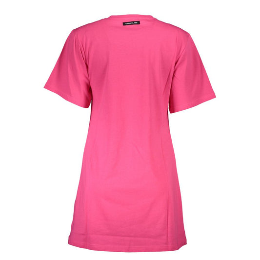 Cavalli Class Rosa Baumwoll-T-Shirt für Damen
