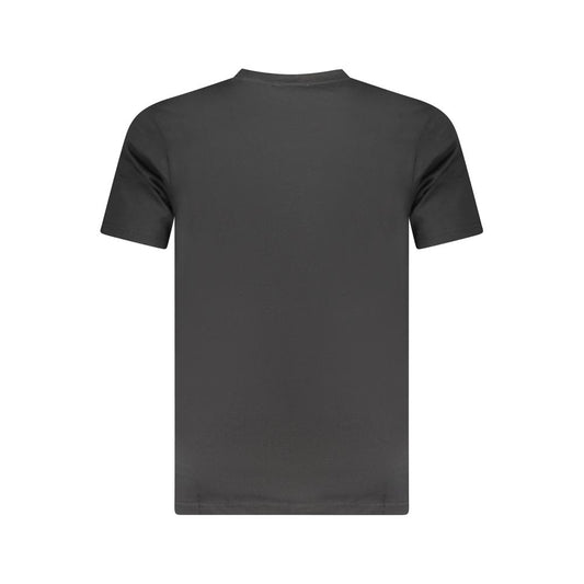 Cavalli Class Schwarzes Herren-T-Shirt aus Baumwolle