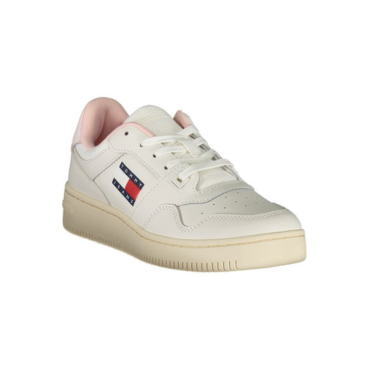 Tommy Hilfiger – Weiße Leder-Sneaker für Damen