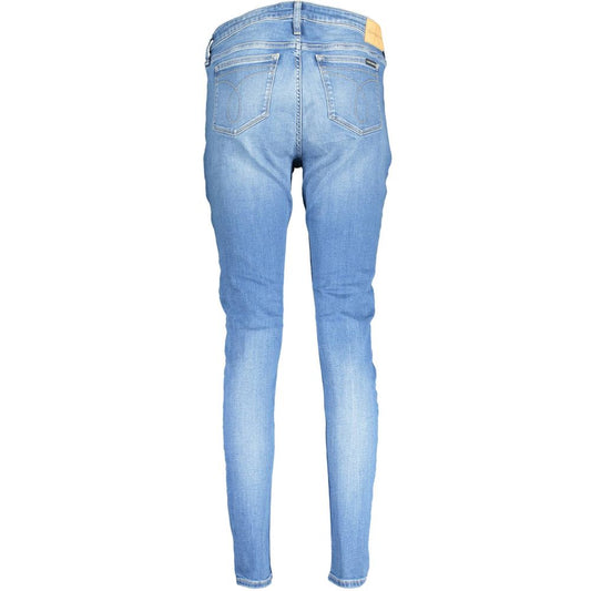 Calvin Klein Damen Jeans aus Baumwolle in Blau