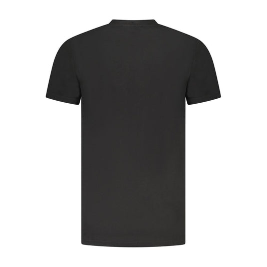 Cavalli Class Schwarzes Herren-T-Shirt aus Baumwolle