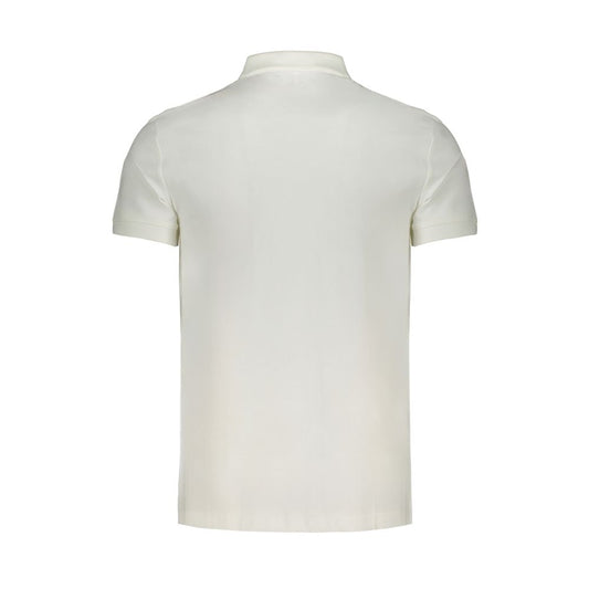 Calvin Klein White Cotton Mens Polo Shirt