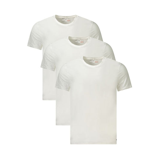 Calvin Klein – Weißes Baumwoll-T-Shirt für Herren
