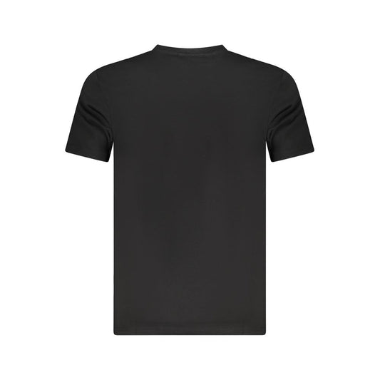 Cavalli Class Schwarzes Herren-T-Shirt aus Baumwolle