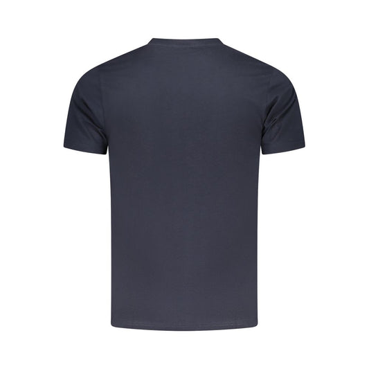 Cavalli Class Herren-T-Shirt aus blauer Baumwolle
