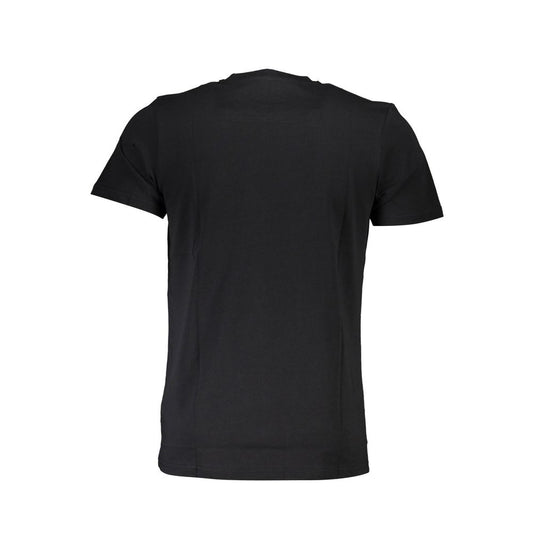 Cavalli Class Schwarzes Herren-T-Shirt aus Baumwolle