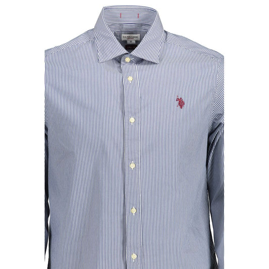 U.S. POLO ASSN. Blue Cotton Men's Shirt