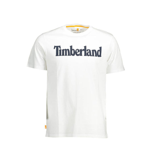 Timberland – Weißes Baumwoll-T-Shirt für Herren