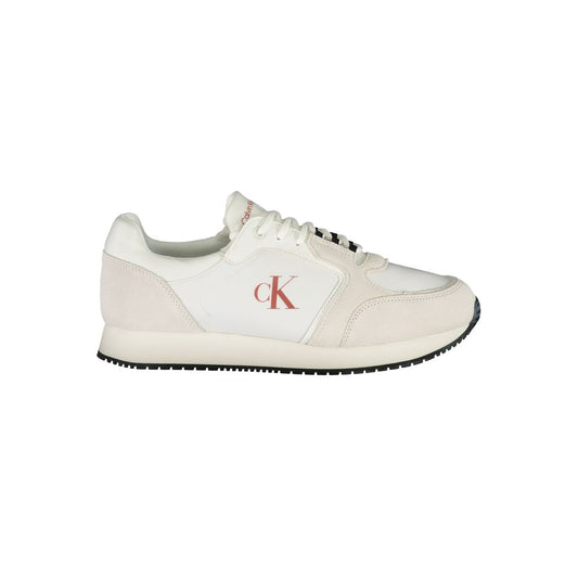 Calvin Klein Herren-Sneaker aus weißem Leder