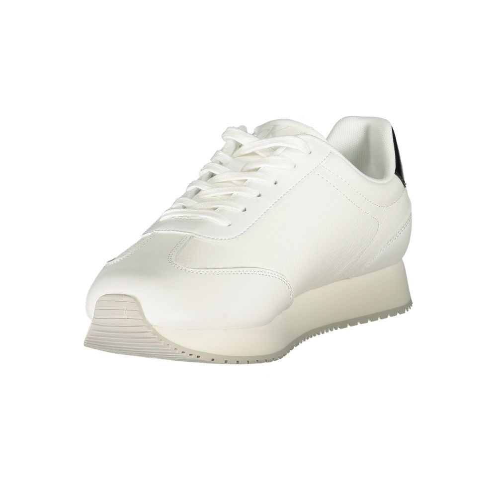 Calvin Klein Bianco Herren Sneaker aus Polyurethan