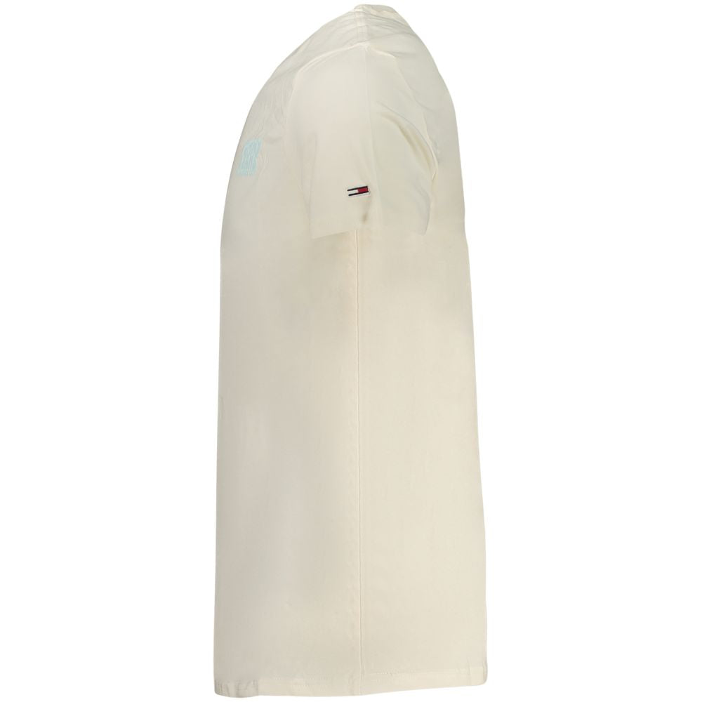 Tommy Hilfiger Beiges Baumwoll-T-Shirt für Herren