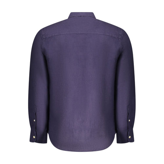 North Sails Blu Linen Men Shirt