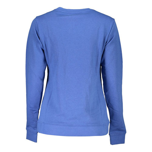 Cavalli Class Blauer Baumwollpullover für Damen