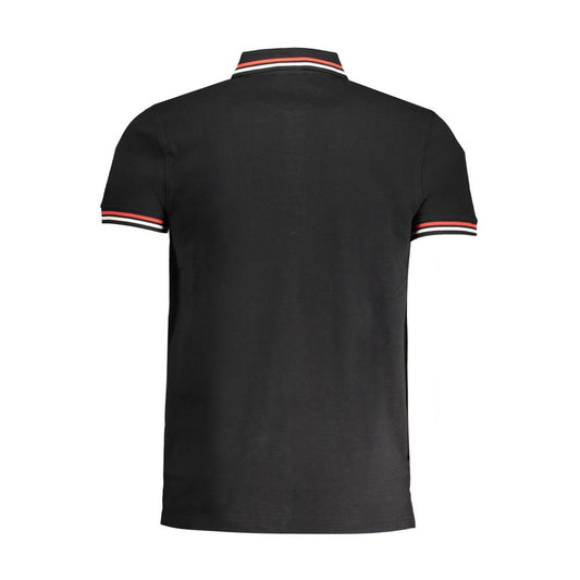 Schwarzes Poloshirt aus Baumwolle von Cavalli Class