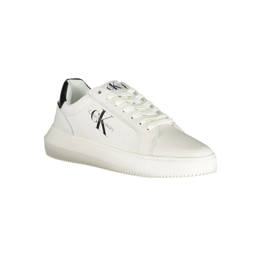 Calvin Klein – Anspruchsvolle weiße Schnür-Sneaker