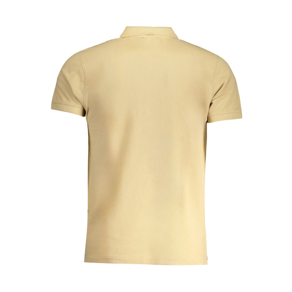 Cavalli Class Beige Herren Polo-Shirt aus Baumwolle