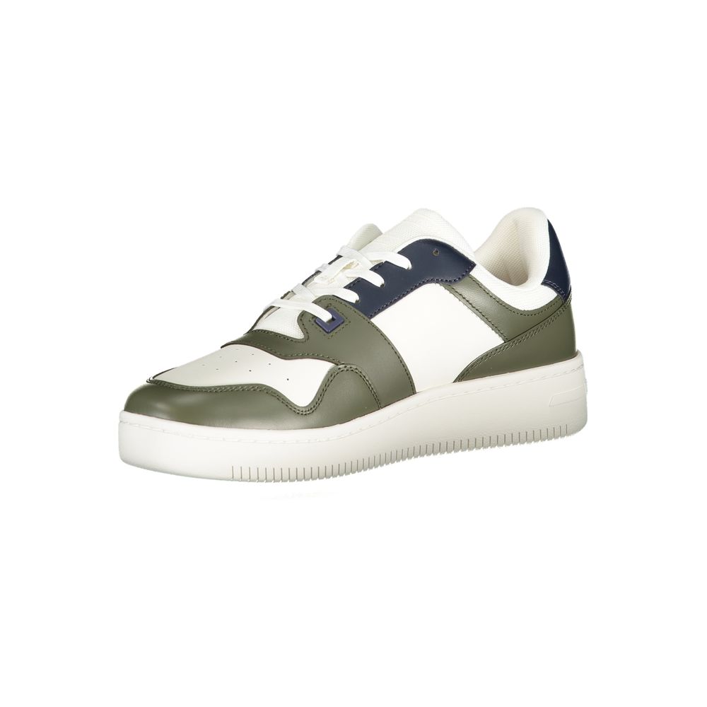 Tommy Hilfiger – Grüne Leder-Sneaker für Herren