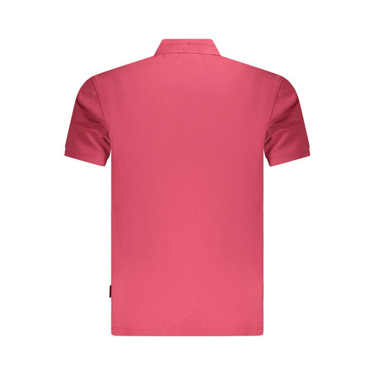 Napapijri Red Cotton Men Polo Shirt