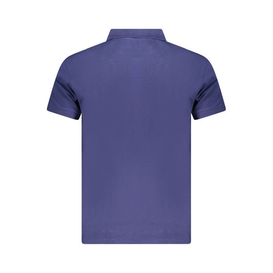 Cavalli Class Herren-Poloshirt aus blauer Baumwolle