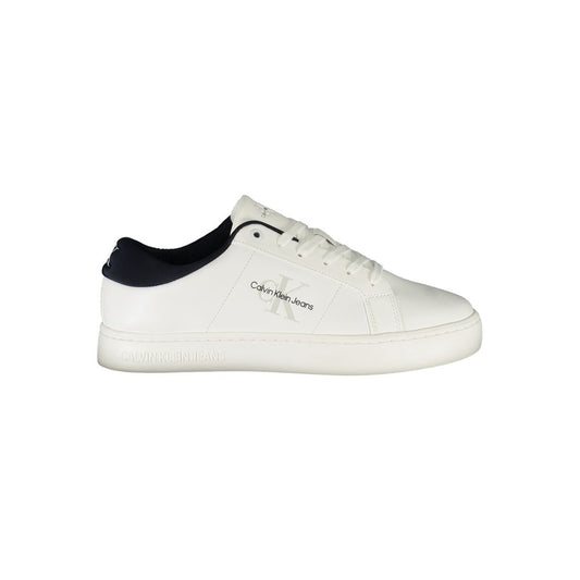 Calvin Klein Herren-Sneaker aus weißem Leder