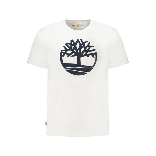 Timberland – Weißes Baumwoll-T-Shirt für Herren