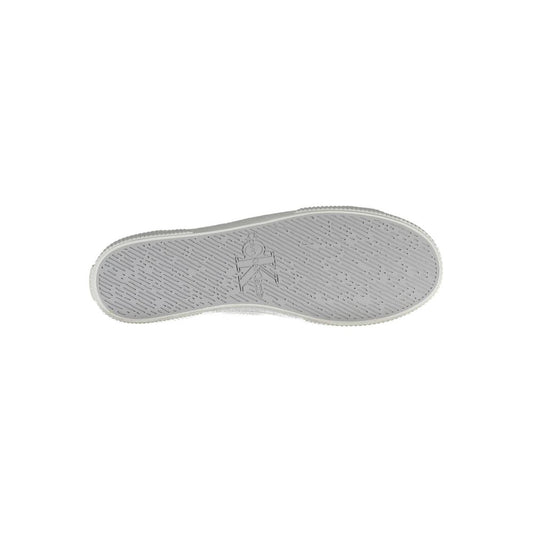 Calvin Klein White Cotton Men's Sneaker