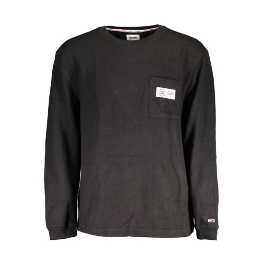 Tommy Hilfiger – Schwarzer Baumwollpullover für Herren